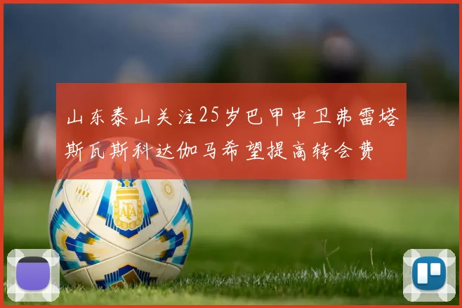 山东泰山关注25岁巴甲中卫弗雷塔斯瓦斯科达伽马希望提高转会费